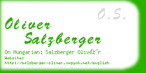 oliver salzberger business card